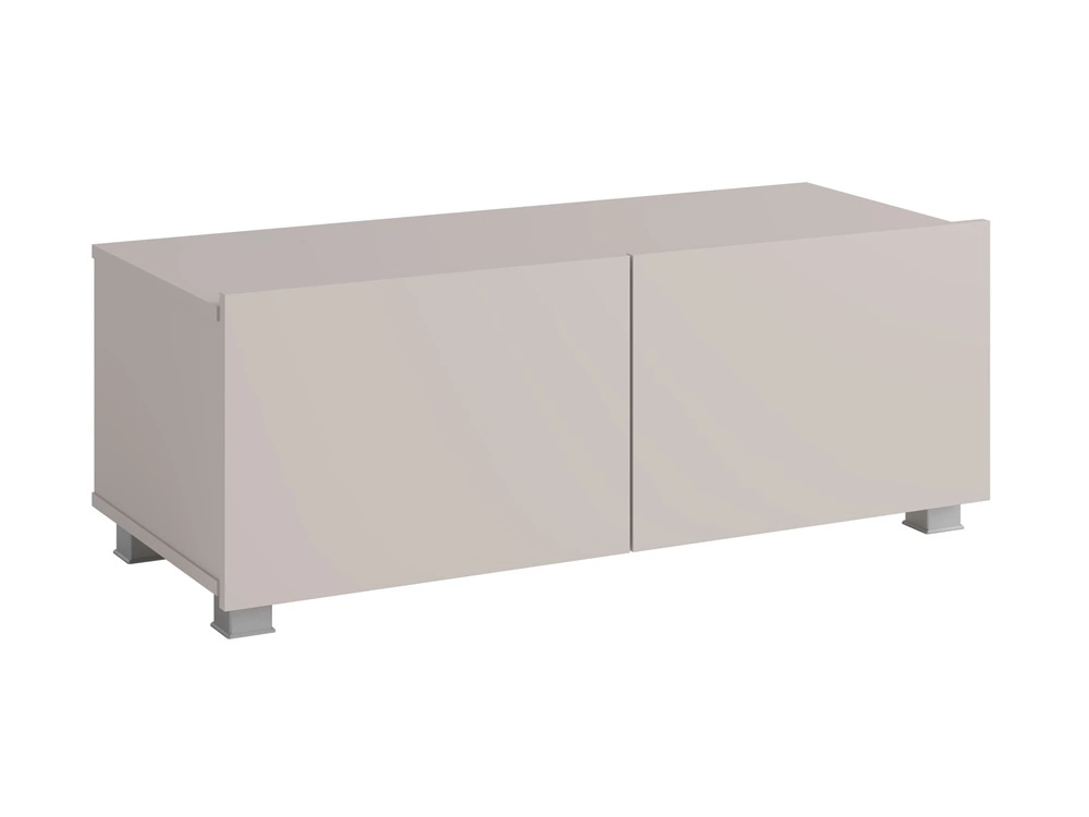 „Apulia“ televizoriaus spintelė 100 cm, smėlio spalvos, su pakabinimo galimybe, minimalistinis dizainas, paprastos formos, tinkanti bet kokiam interjerui