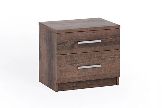 „Rico“ ąžuolo „Monastery“ naktinis staliukas su stalčiais – funkcionalus, nesenstančio dizaino baldas, tobulas staliukas miegamajam