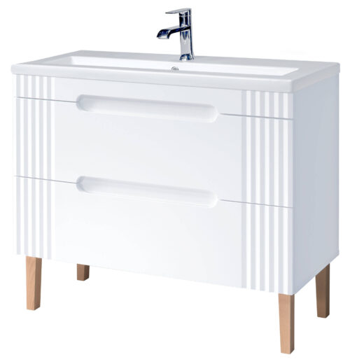 Spintelė su praustuvu 100 cm FIJI WHITE