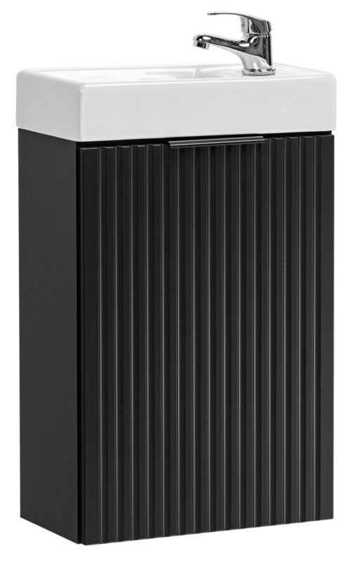 Spintelė su praustuvu 40 cm ADEL BLACK