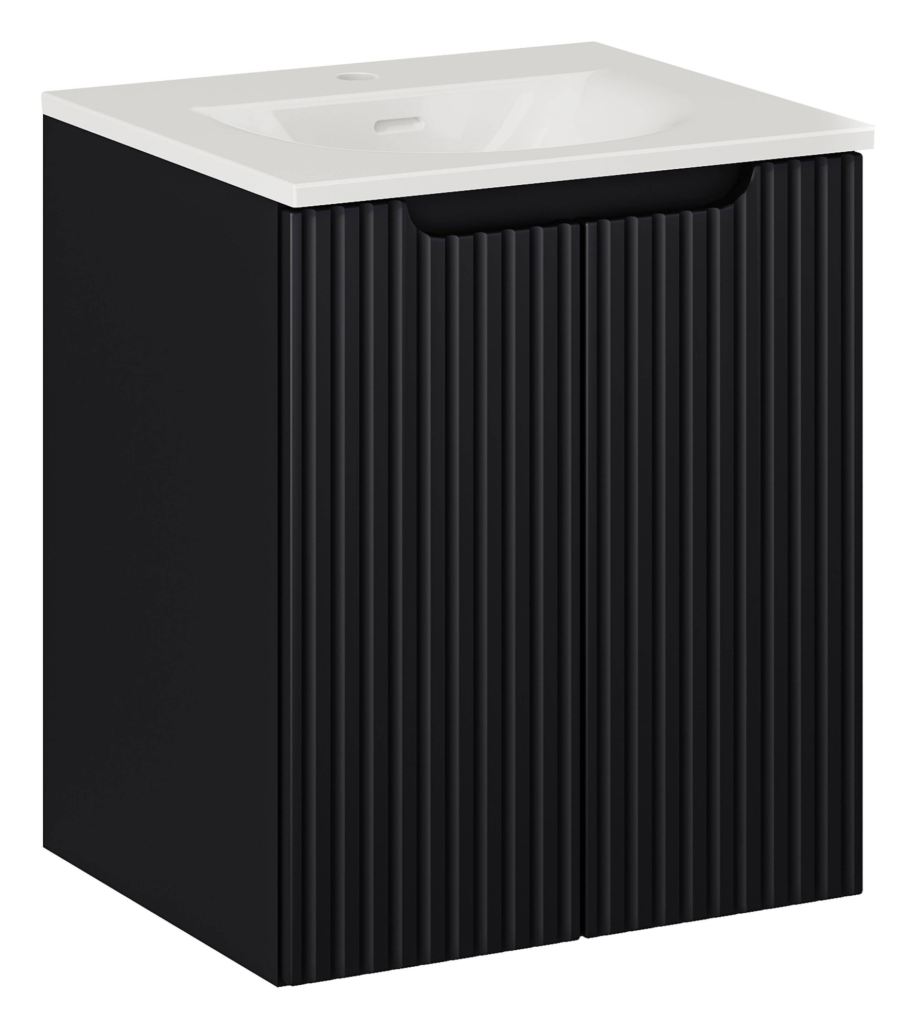 50 cm Nova Black praustuvo spintelė su durelėmis