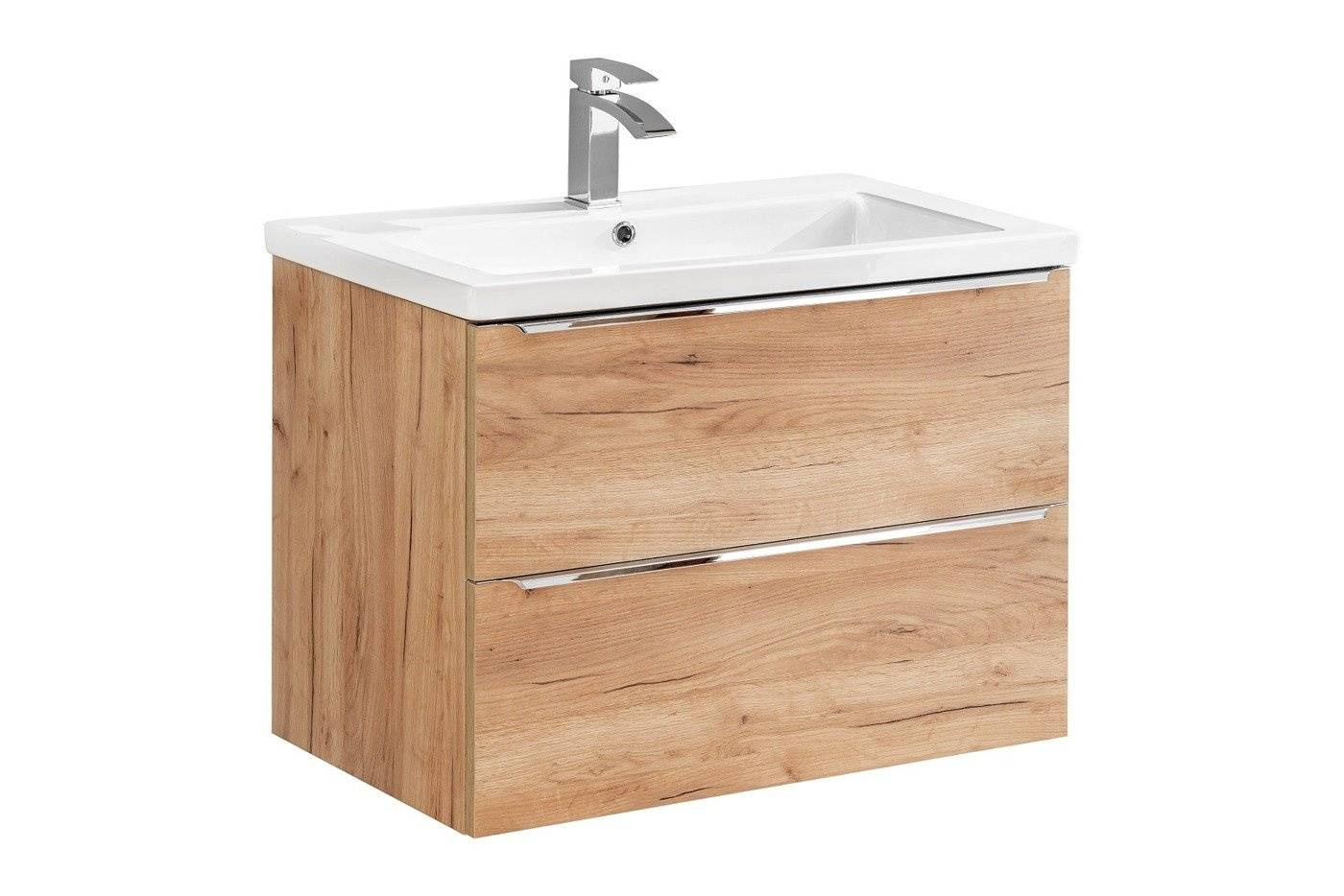 Spintelė su praustuvu 80 cm, ąžuolas „Capri 821“