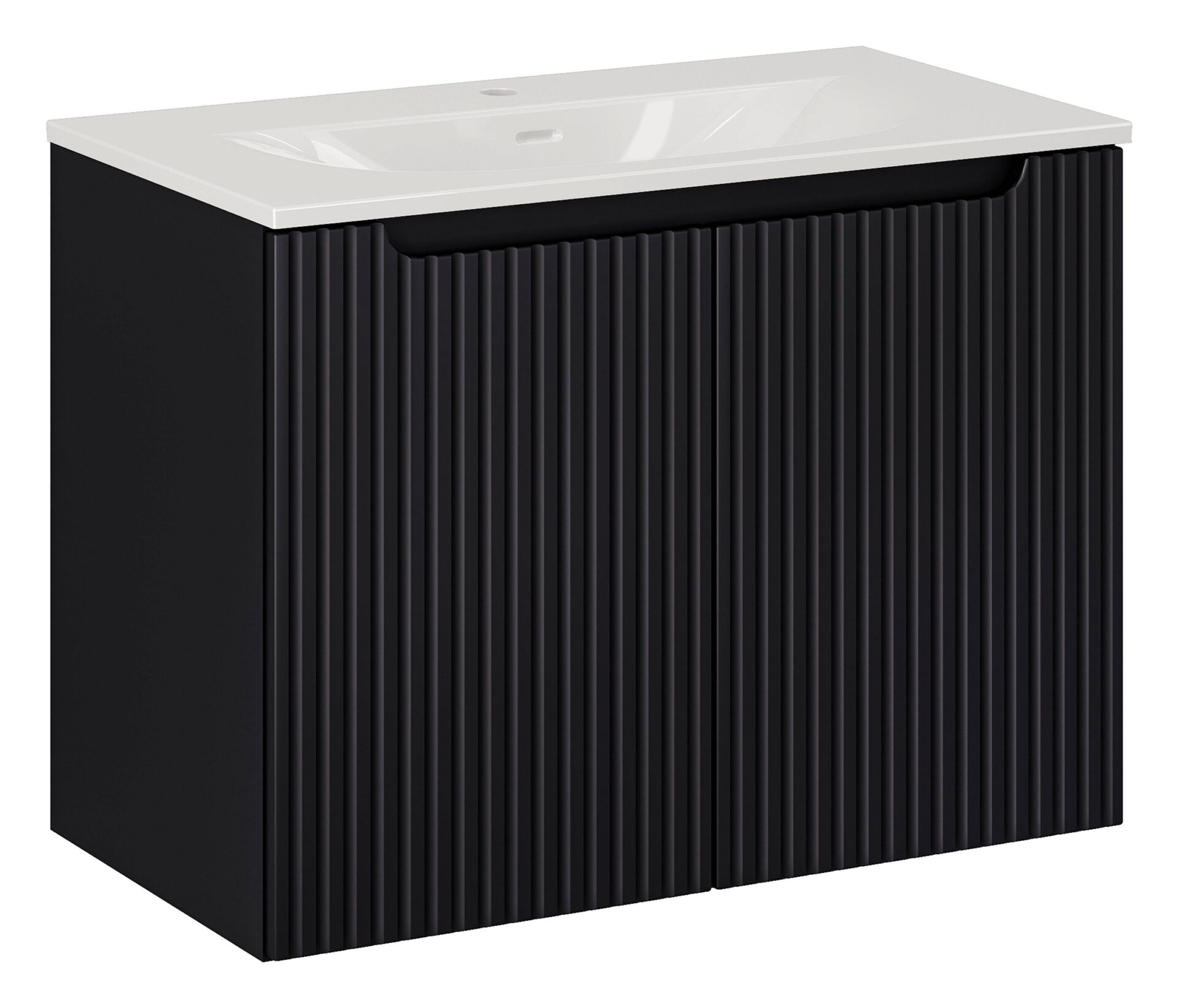 80 cm Nova Black praustuvo spintelė su durelėmis