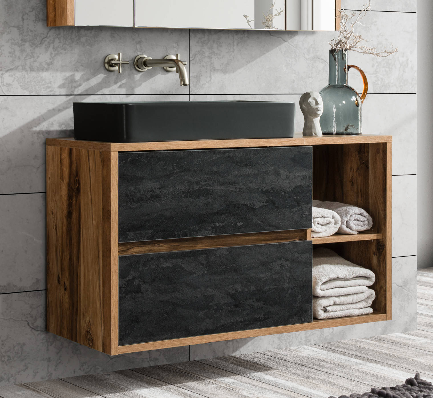 824-100BL Hampton 100 cm praustuvo spintelė