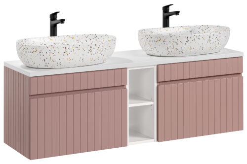 ICONIC ROSE 140 cm spintelės su LILI MW21 praustuvais