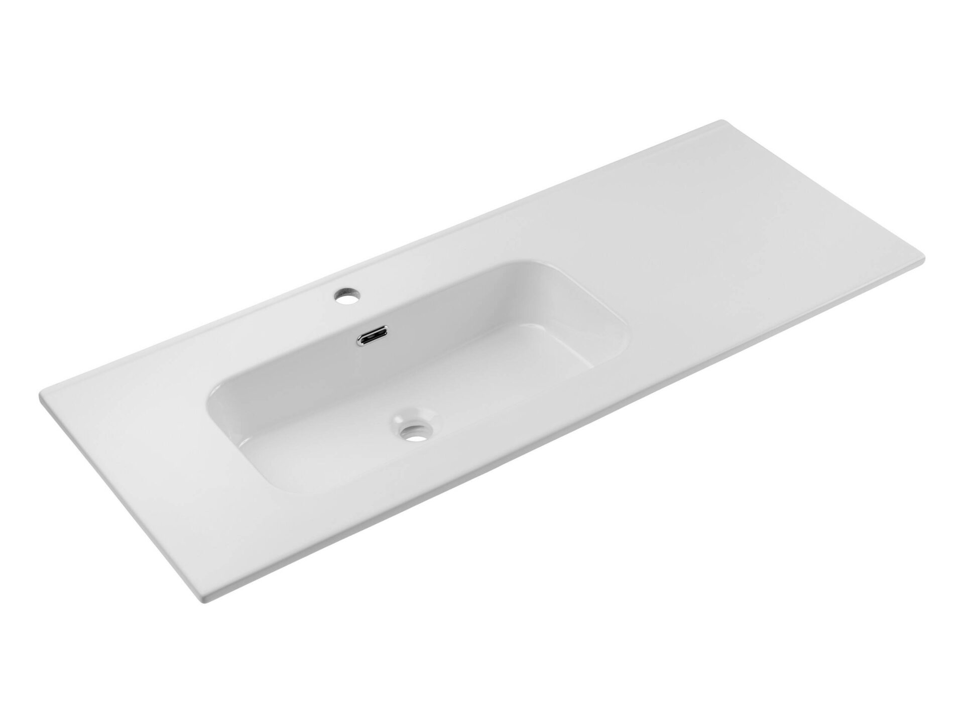 Keraminis baldų praustuvas 120 cm kairinis GO 2 120CM L DP E-8095-120L blizgi balta