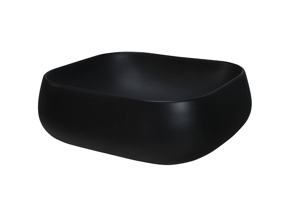 Keraminis stalviršio praustuvas UN-NIKA-MB 78103MB matinės juodos spalvos