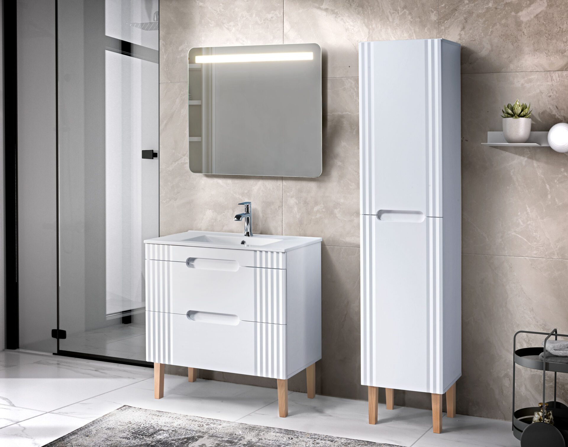 Komplektas 80 cm FIJI WHITE