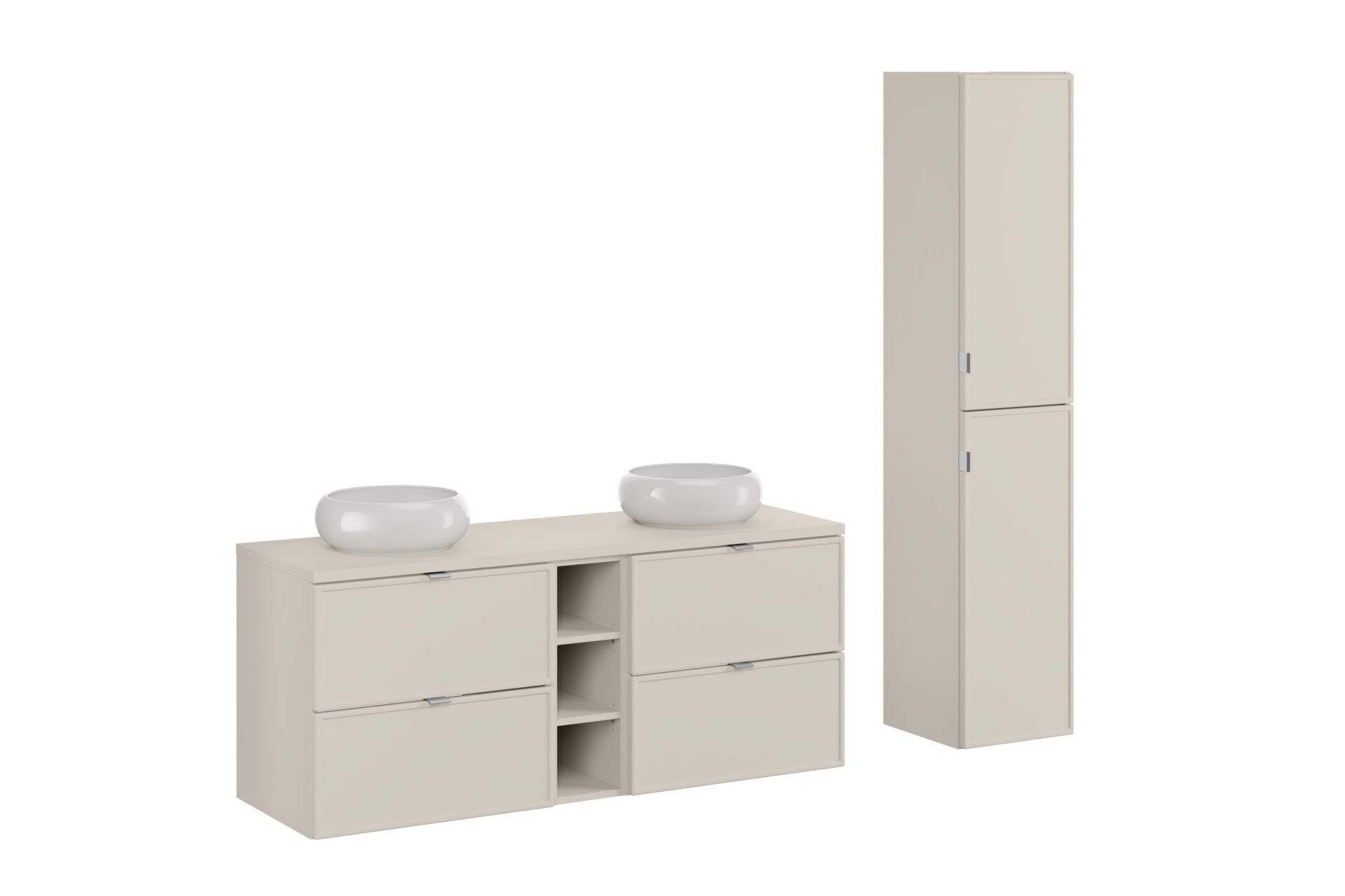 Bella Cashmere komplektas 140 cm su WIKI praustuvais ir kolonėle