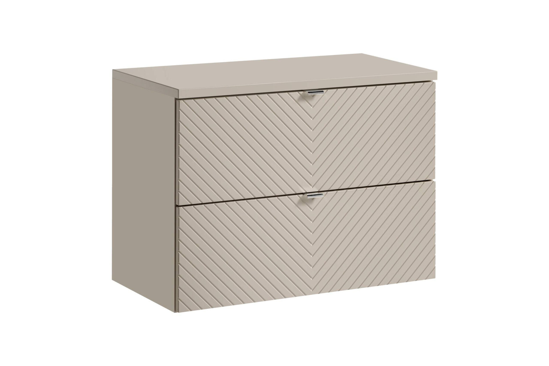 Praustuvo spintelių komplektas su 2 stalčiais, 80 cm, su „Viva Cashmere“ stalviršiu