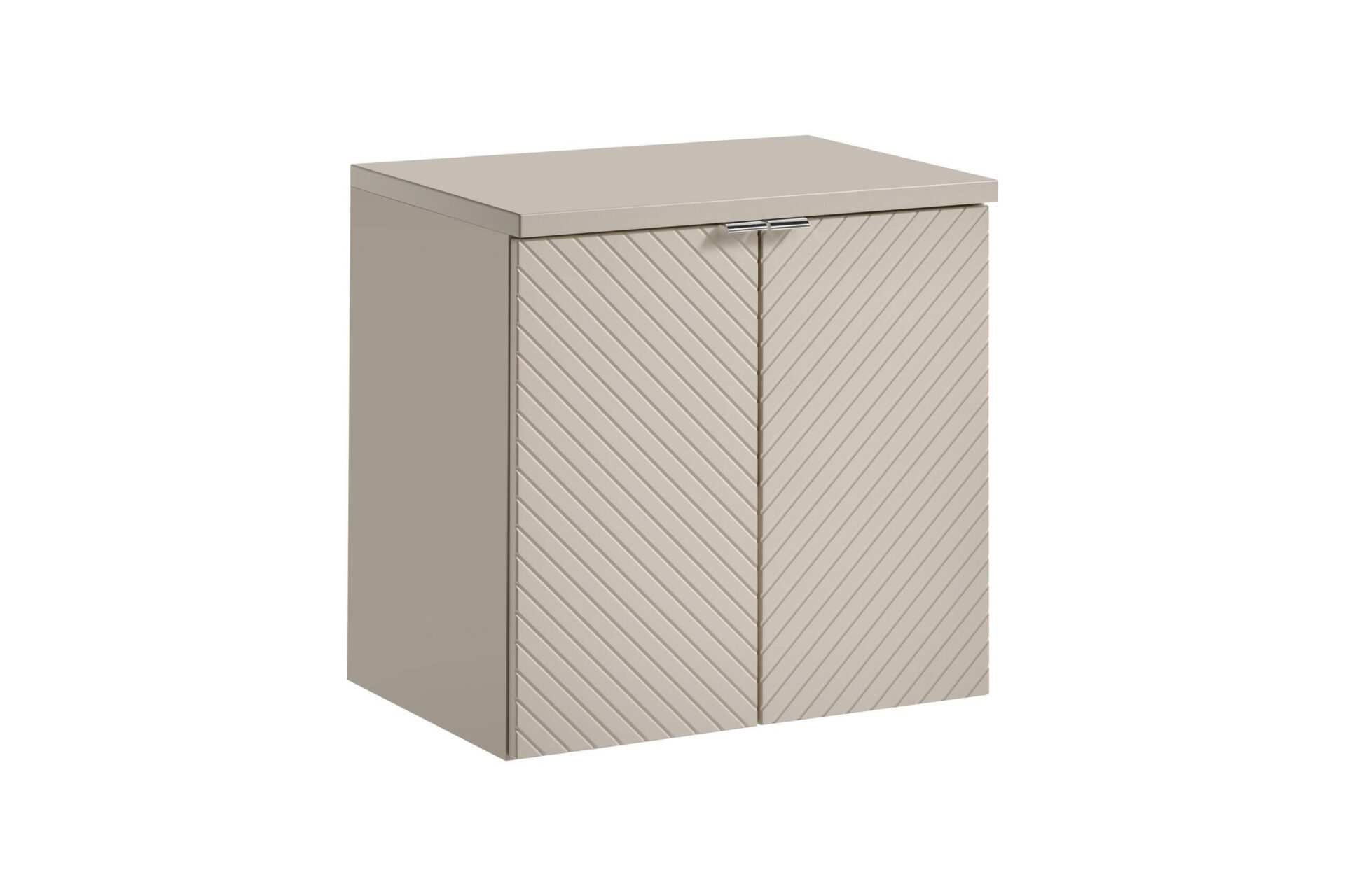 Dviejų durų praustuvo spintelių su stalviršiu komplektas, 60 cm, Viva Cashmere