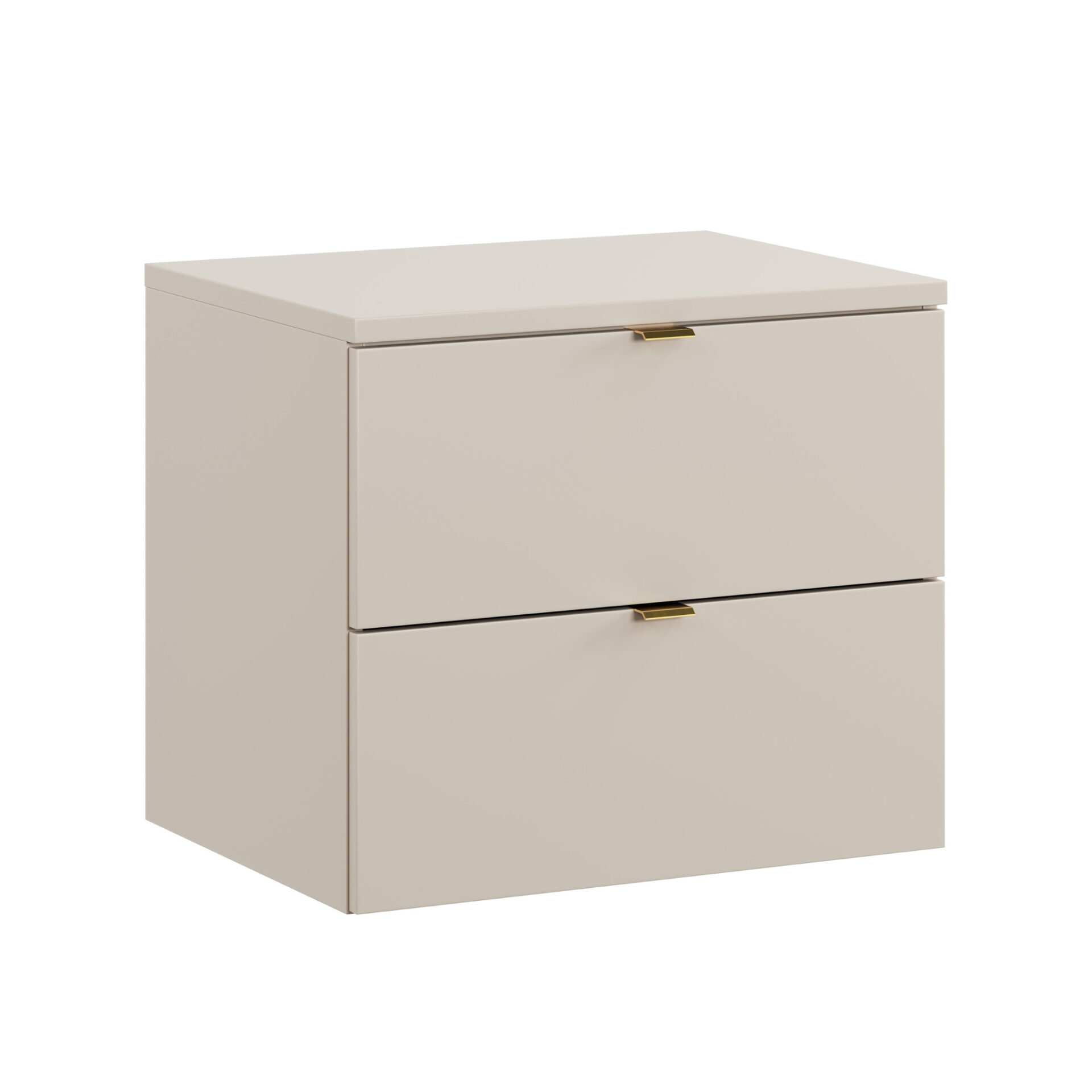 Praustuvo spintelės komplektas su stalviršiu 60 cm, 2 stalčiais, Dalia Cashmere