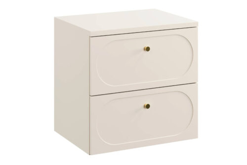 Donna Sand praustuvo spintelė su stalviršiu, 60 cm, 2 stalčiai, komplektas