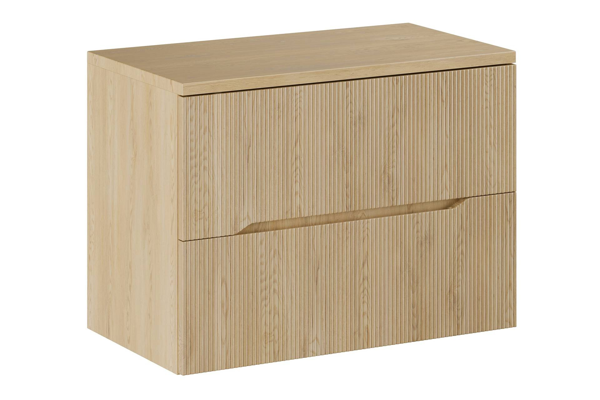 Praustuvo spintelės su stalviršiu komplektas, 80 cm, Nordic Cremona