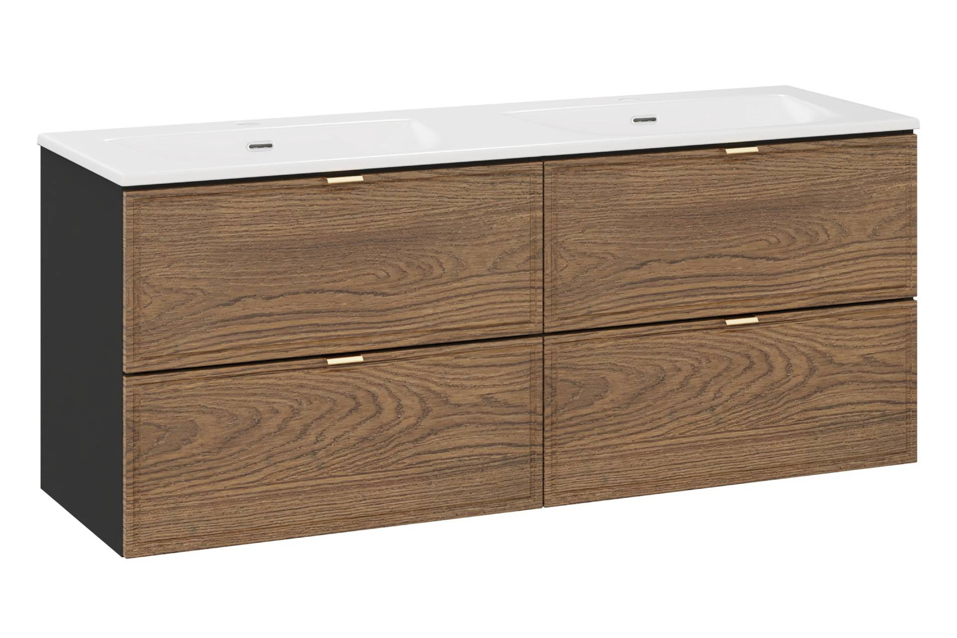 Talia Casella dvigubas praustuvas, 120 cm, 4 stalčiai