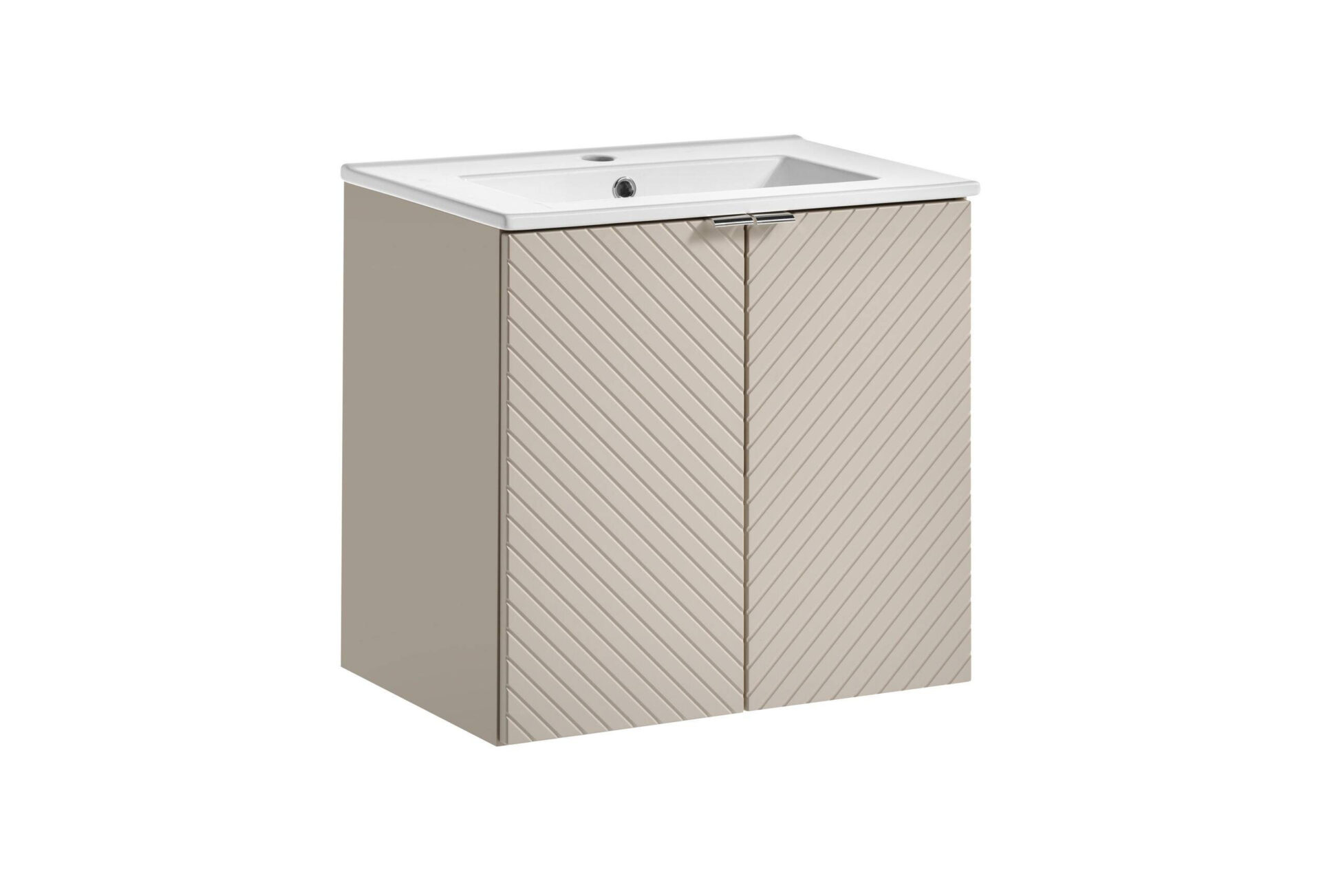 Praustuvo spintelės baldų komplektas, 60 cm, 2 durų, Viva Cashmere