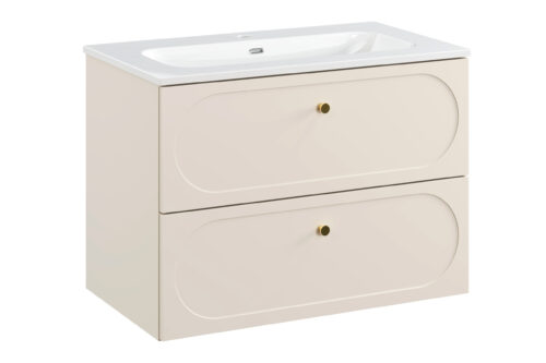 Praustuvo spintelės baldų komplektas, 80 cm, 2 stalčiai, Donna Sand