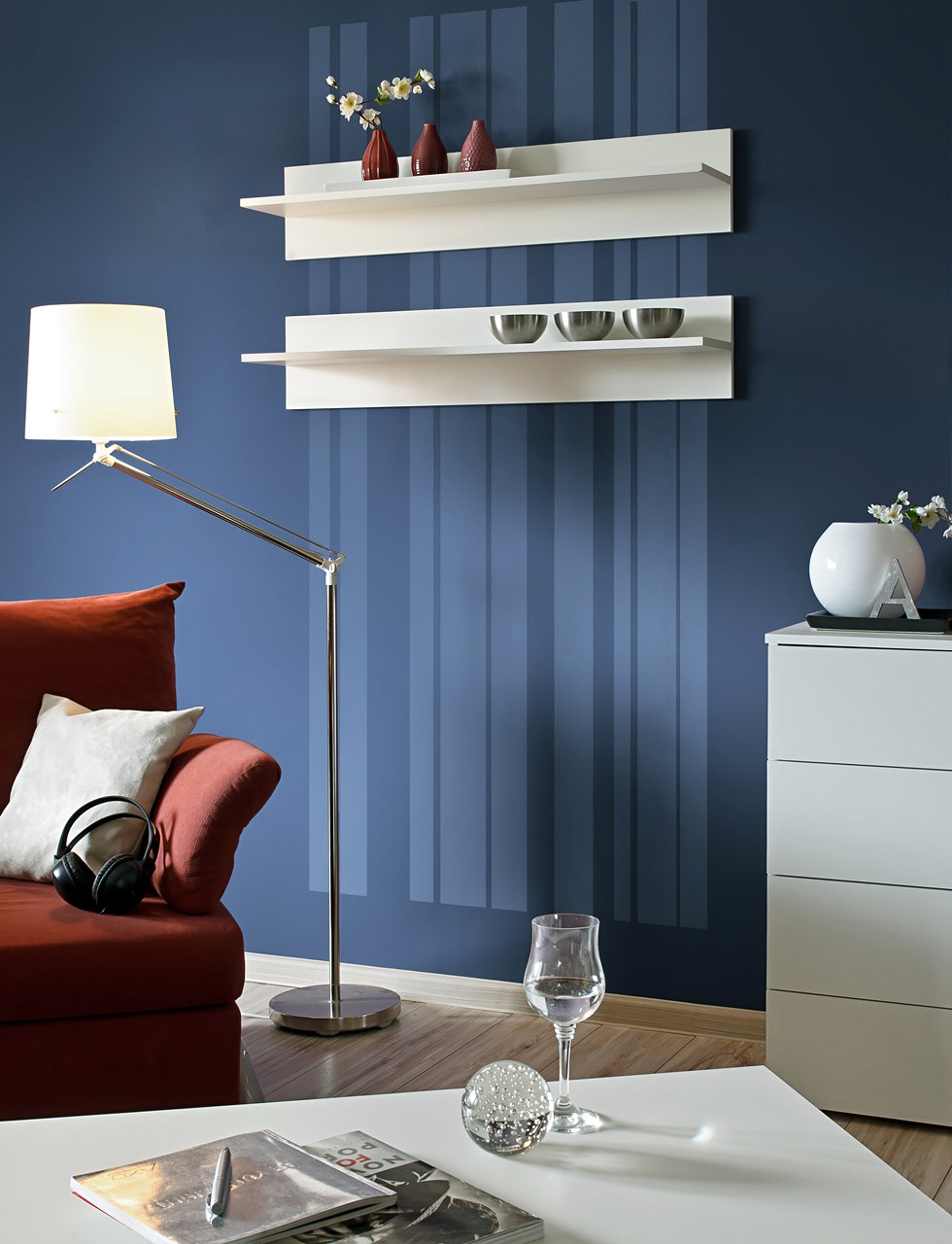 FLY pakabinama lentyna, balta ASM