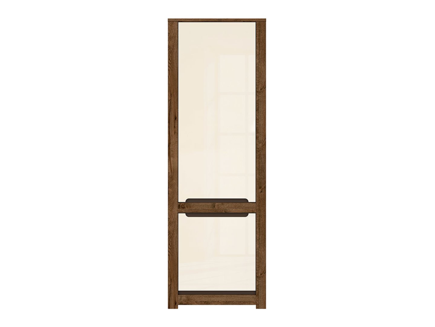 RUSO dvidurė knygų lentyna 69 cm, balandžio spalvos ąžuolas/perlamutrinis blizgesys