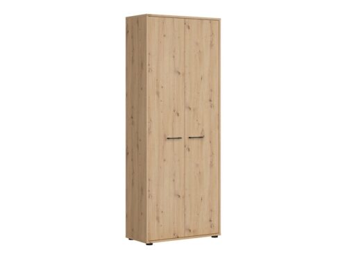 SPACE OFFICE žema dviejų durų knygų lentyna, 80 cm, ąžuolo spalvos