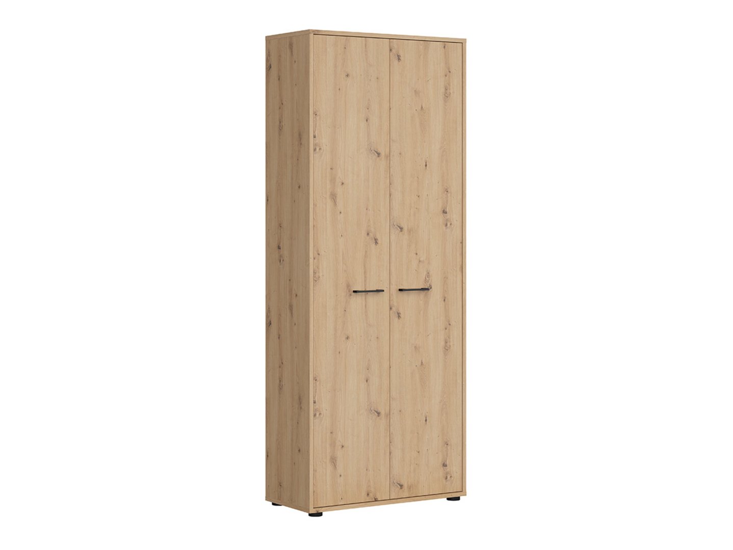 SPACE OFFICE žema dviejų durų knygų lentyna, 80 cm, ąžuolo spalvos