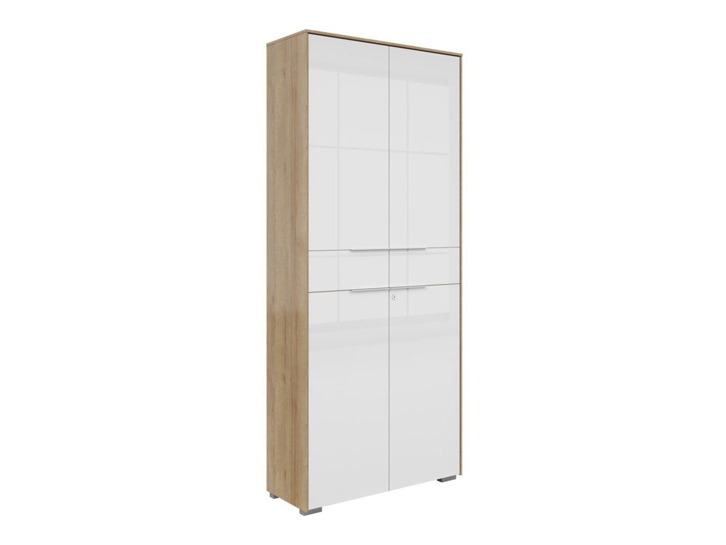 Nevada dviejų durų uždara knygų lentyna, 80 cm, Riviera ąžuolas