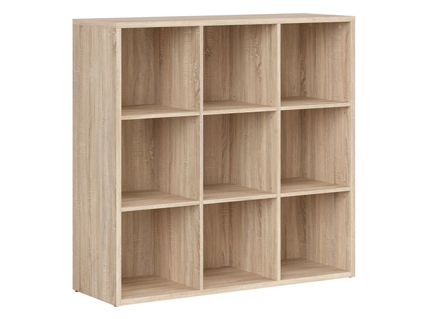 NEPO PLUS žema atvira lentyna, 114 cm, Sonoma ąžuolas