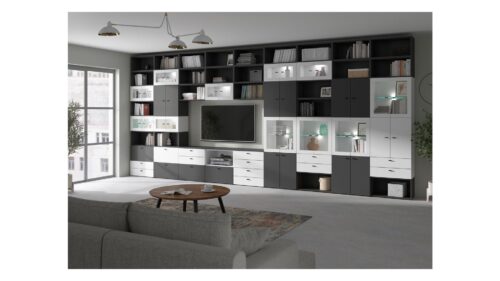 Atvirų lentynų sistema 64 kubas, balta