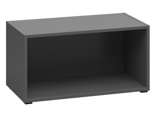 Atvirų lentynų sistema 64 kubo formos grafito spalvos