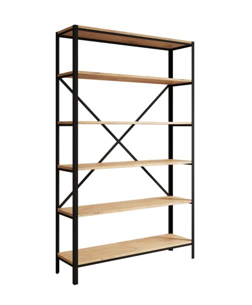 Ralph Black/Oak Lancelot ADRK knygų lentyna