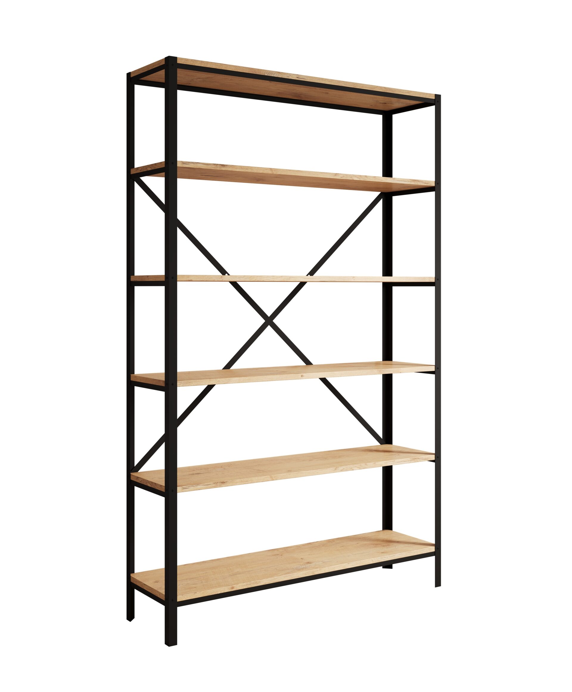 Ralph Black/Oak Lancelot ADRK knygų lentyna