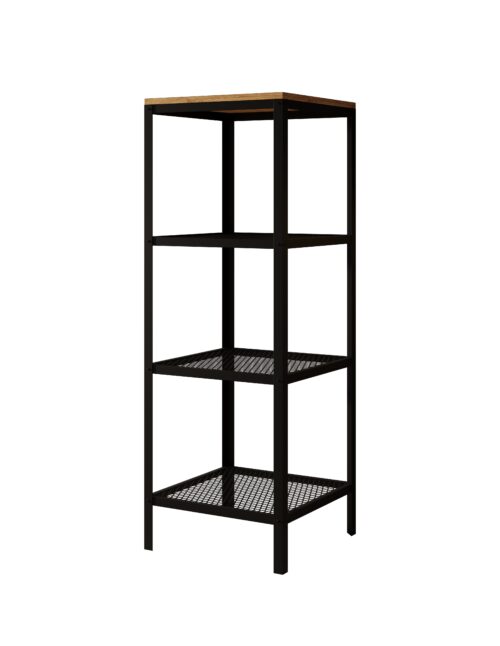 Reli juoda/ąžuolo Lancelot ADRK knygų lentyna