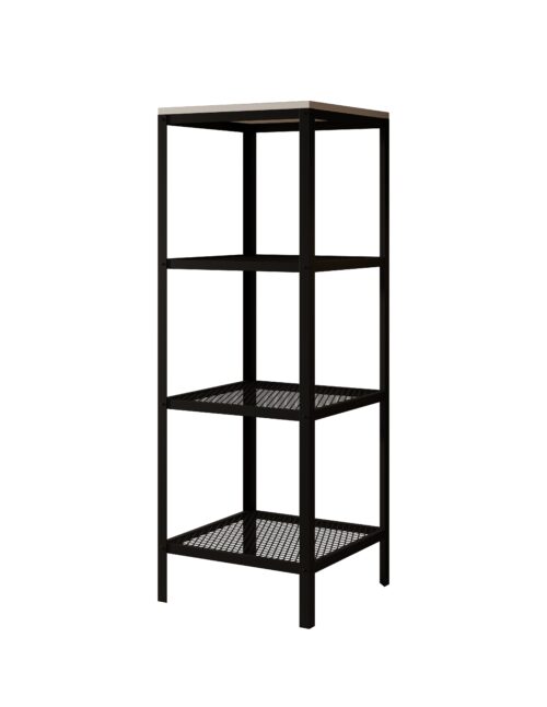 Reli knygų lentyna, juoda/matinė balta, ADRK