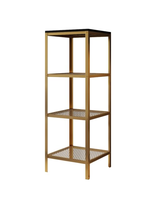 Reli knygų lentyna, auksinė/juoda, ADRK