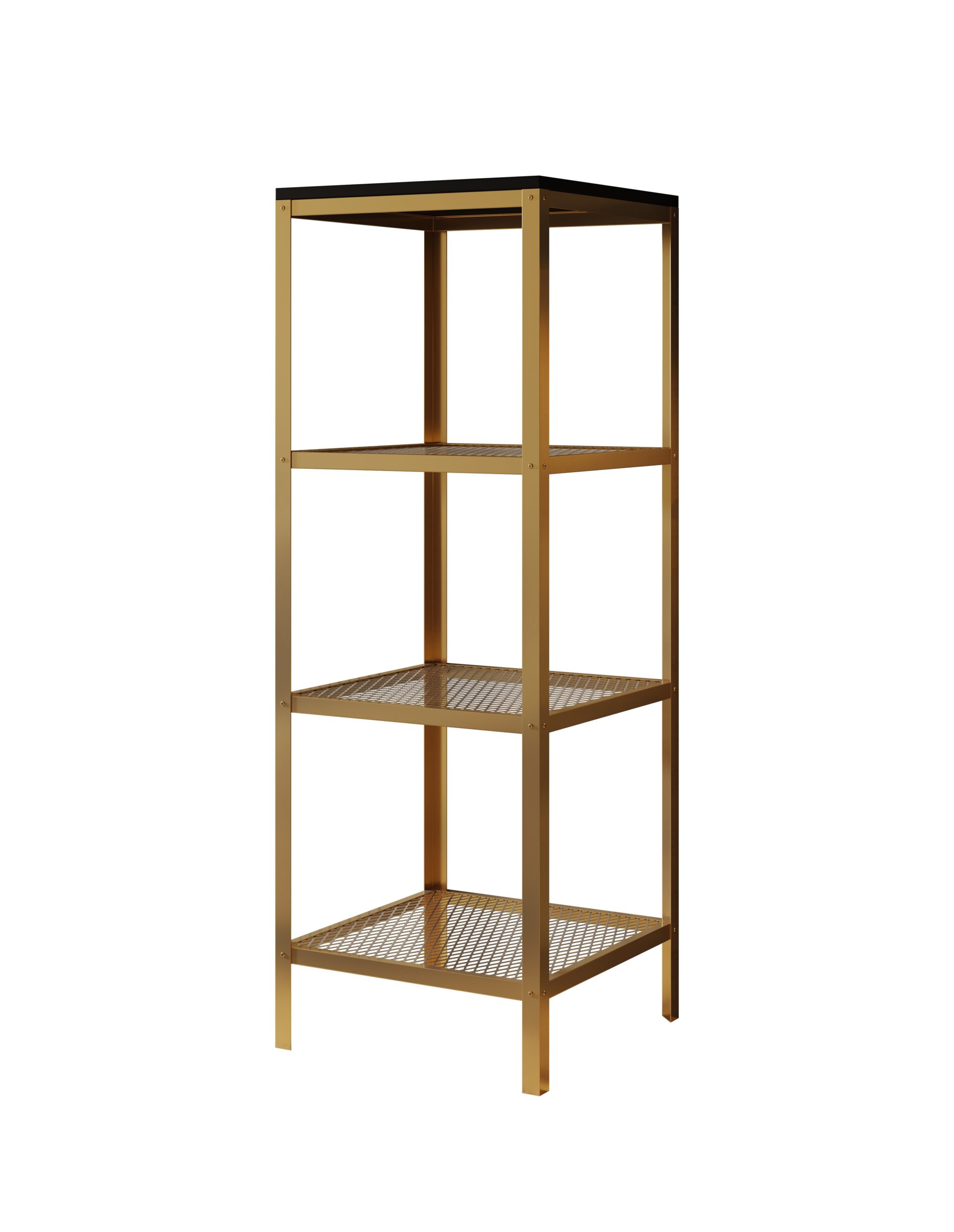 Reli knygų lentyna, auksinė/juoda, ADRK