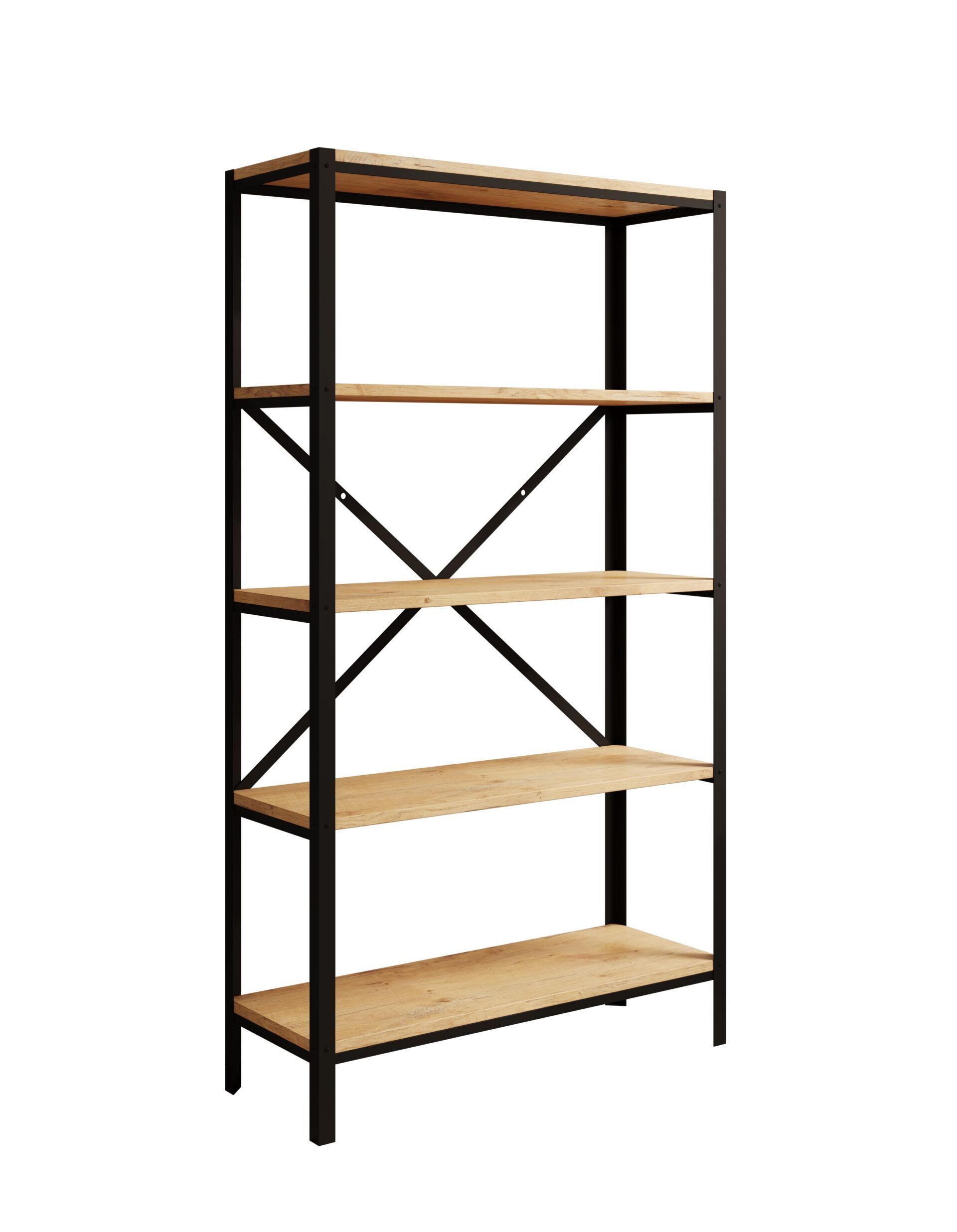 Rene juoda/ąžuolo Lancelot ADRK knygų lentyna