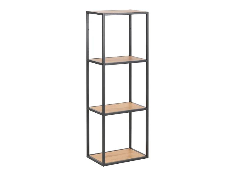 Seaford metalinė pakabinama lentyna 24x108 cm su 3 lentynomis, laukinio ąžuolo spalvos