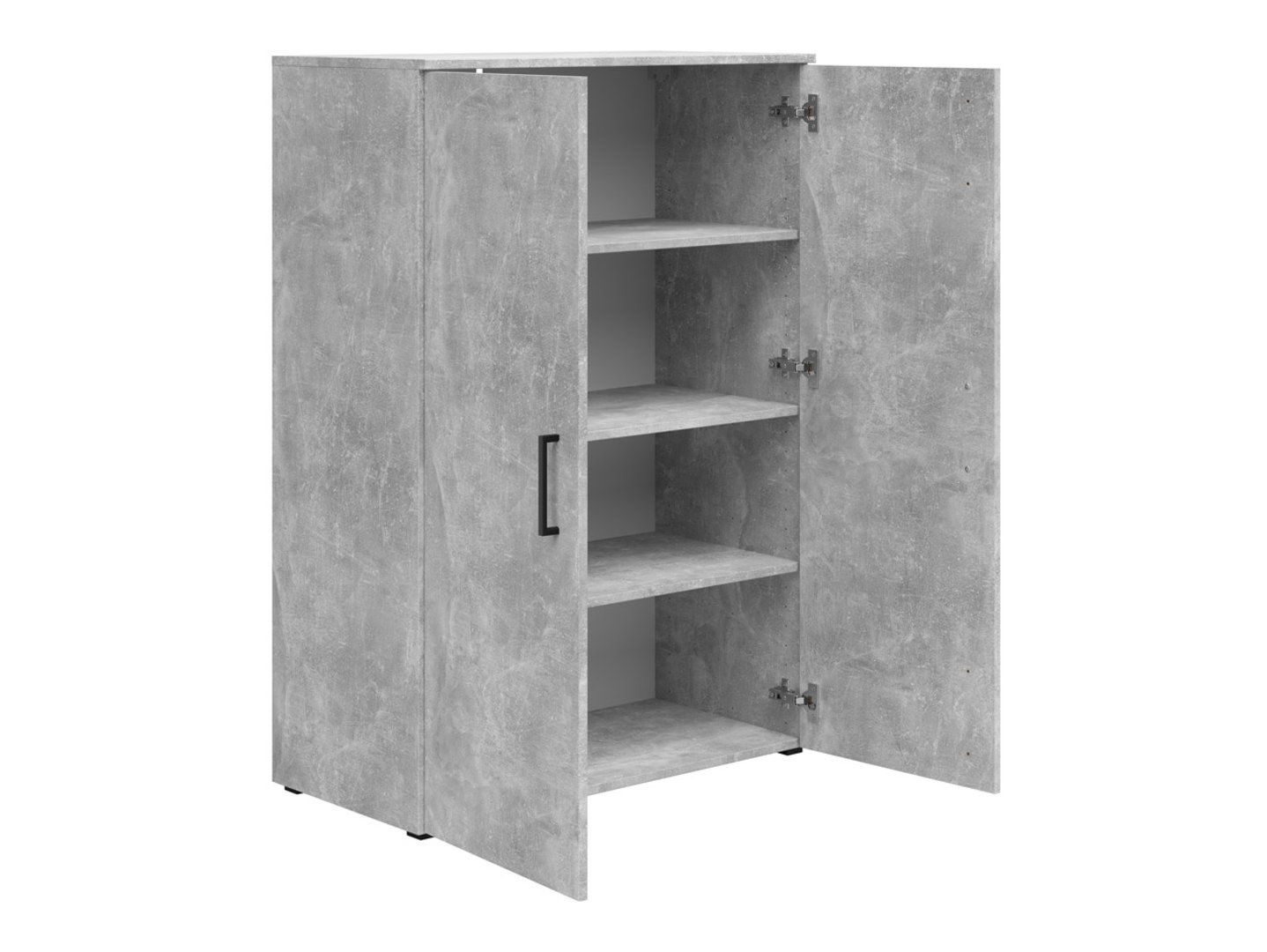 Uždara dviejų durų „MultiDo“ knygų lentyna, 80 cm, šviesios spalvos, ateljė