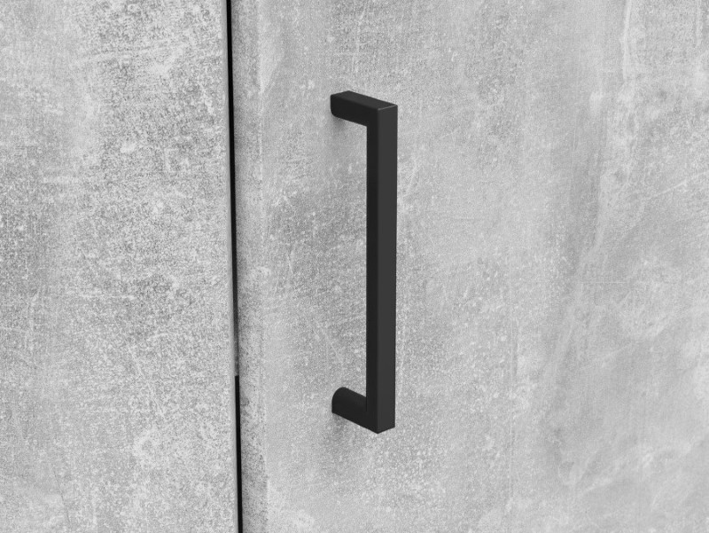 Uždara kampinė knygų lentyna su durelėmis MultiDo 71,5x71,5 cm, šviesi ateljė