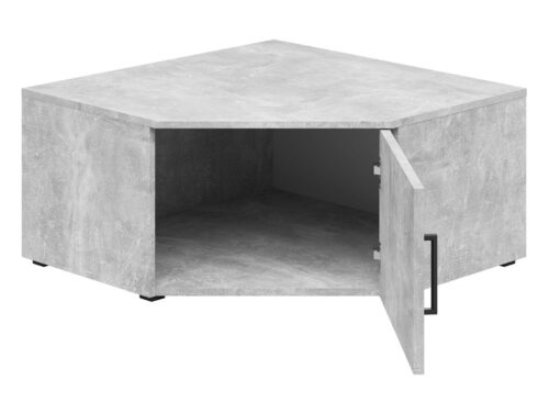 Uždara kampinė lentyna su durelėmis MultiDo spintelė 45 cm šviesi ateljė