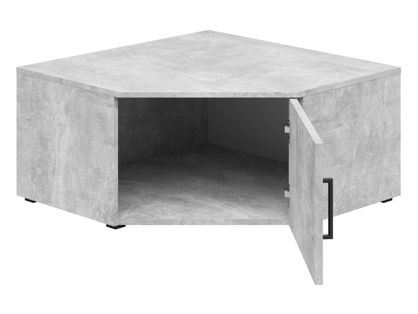 Uždara kampinė lentyna su durelėmis MultiDo spintelė 45 cm šviesi ateljė