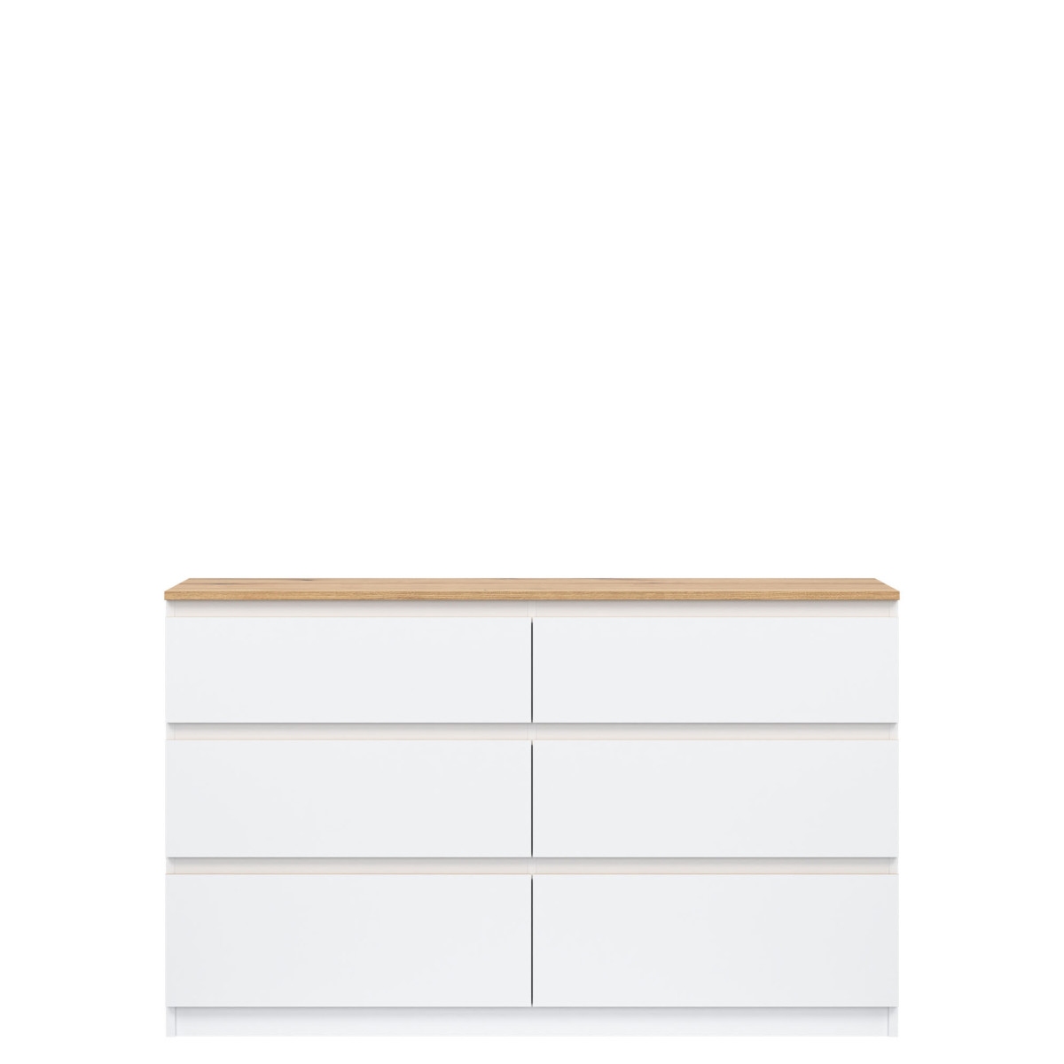 REMI RM03 KOMODA SU STALČIAIS, BALTA/ĄŽUOLO SPALVA, EVOKE