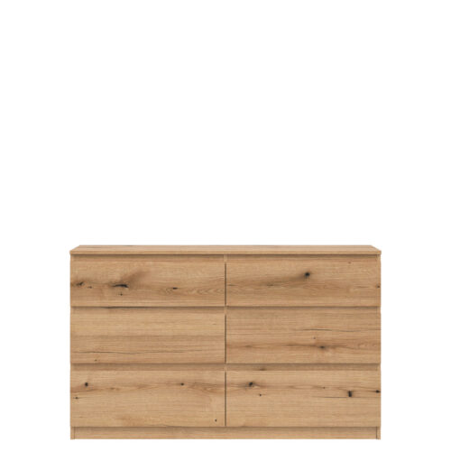 REMI RM03 komoda su stalčiais, ąžuolo spalvos, „Evoke“