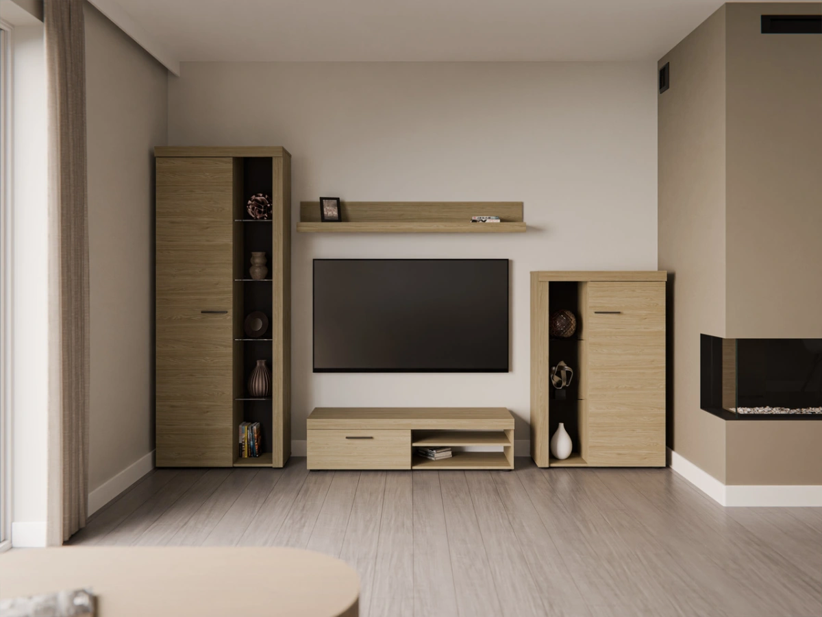 Rumba sieninė spintelė, alyvuotas ąžuolas