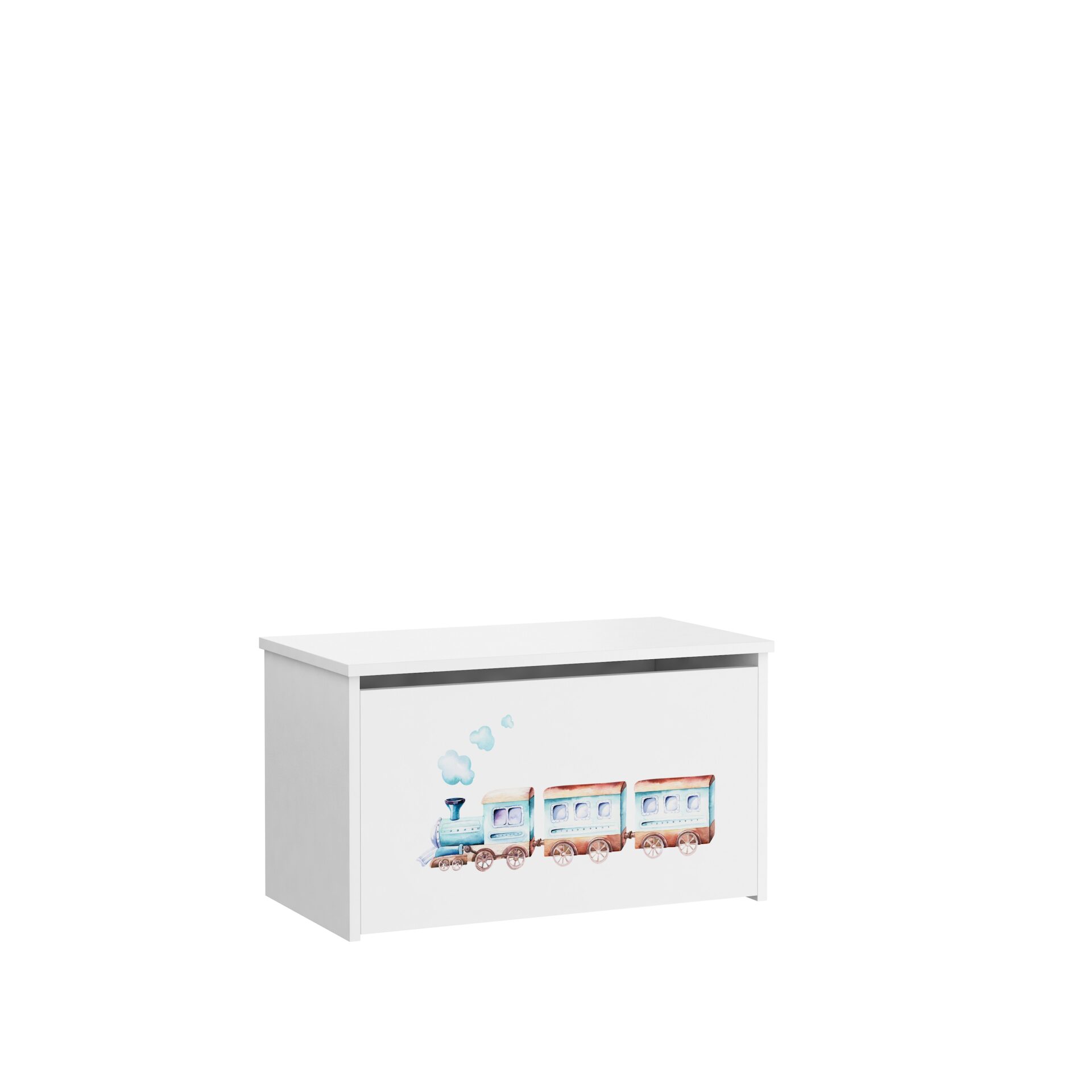 DARIA žaislinė skrynia, balta/ADRK traukinys