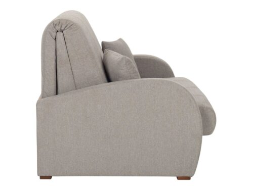 Poli dvivietė sofa, išskleidžiama, su daiktadėže, smėlio spalvos