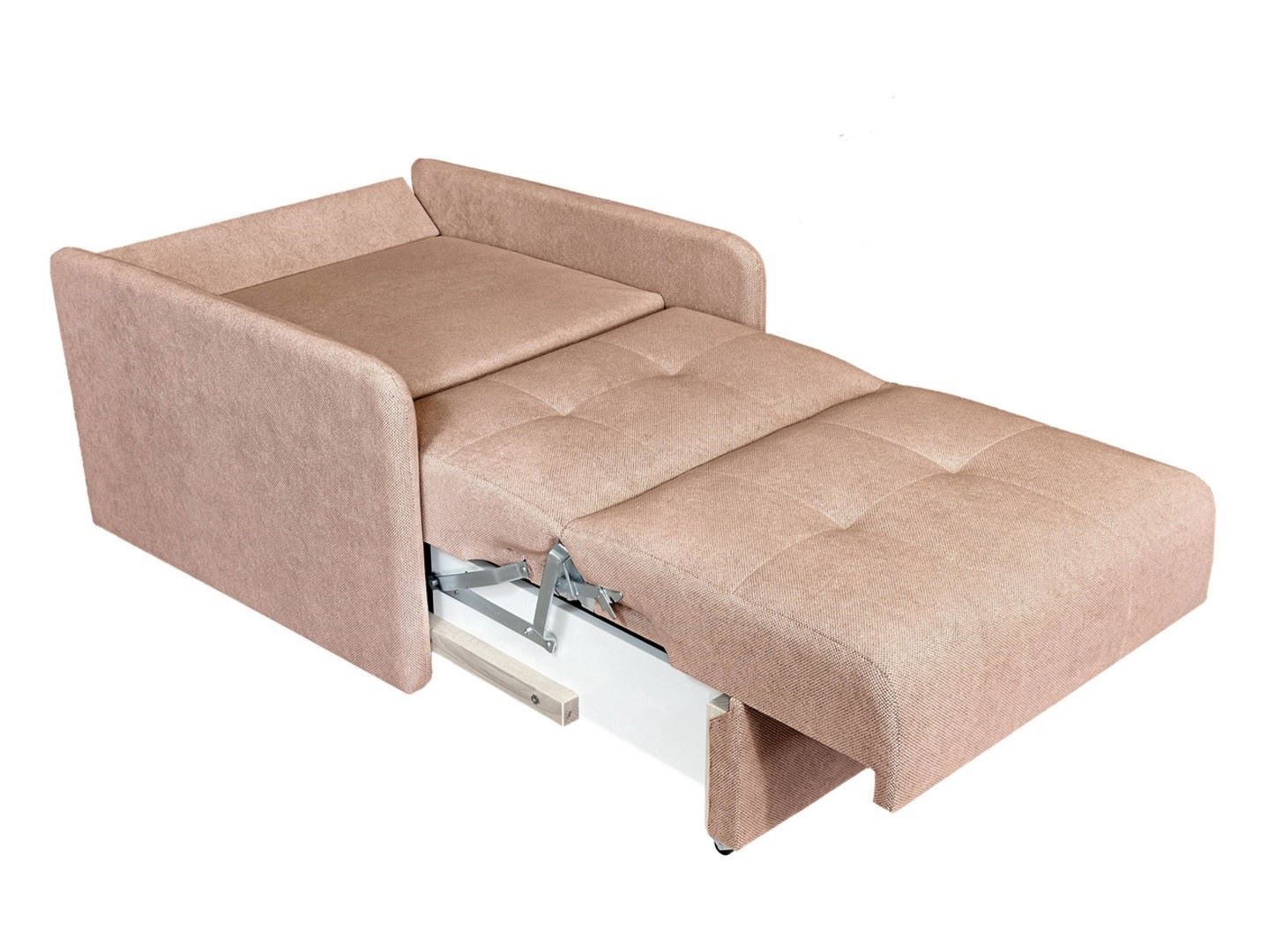 Como vienvietė sofa-lova su daiktadėže, rožinė