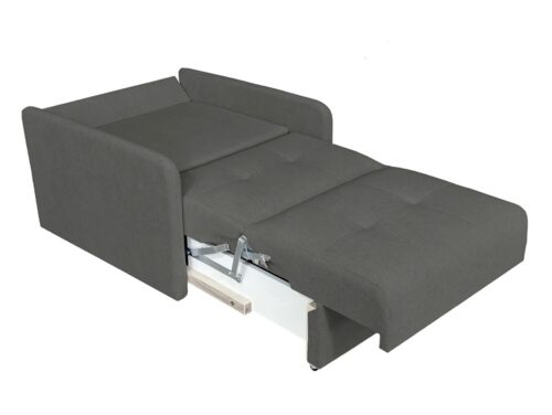 Como vienvietė sofa-lova su daiktadėže, pilka
