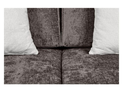 Kami trijų vietų sofa-lova su daiktadėže, šenilo pilka