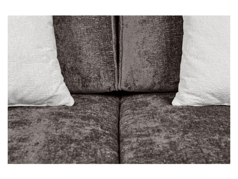 Kami trijų vietų sofa-lova su daiktadėže, šenilo pilka